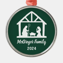 Navidades Natividad Manger Nombre de la familia y