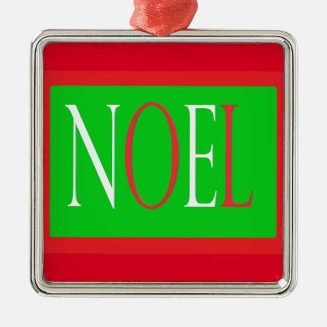 ADORNO METÁLICO NAVIDADES NOEL DISEÑAN DISEÑO BLANCO ROJO Y VERDE (Frente)