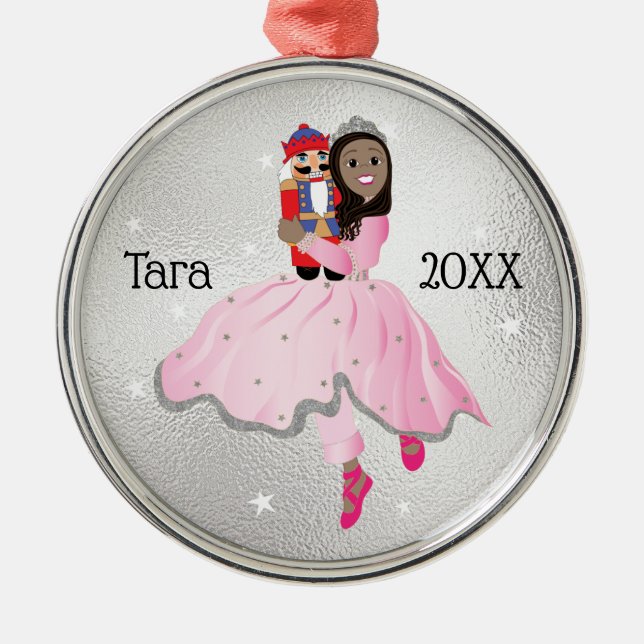 Adorno Metálico Navidades Nutcracker Ballerina Ornament (Frente)
