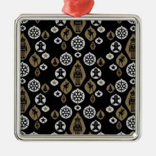 Adorno Metálico Navidades Nutcracker Baubles