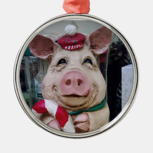 ADORNO METÁLICO NAVIDADES ****ORDENADOR DE PIGGA**** (Frente)