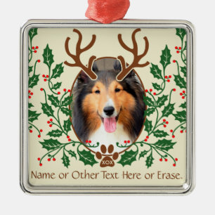 Adorno Metálico Navidades para perros/gatos personalizan la foto