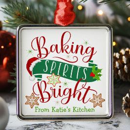 Adorno Metálico Navidades Personalizados brillantes de los Espírit