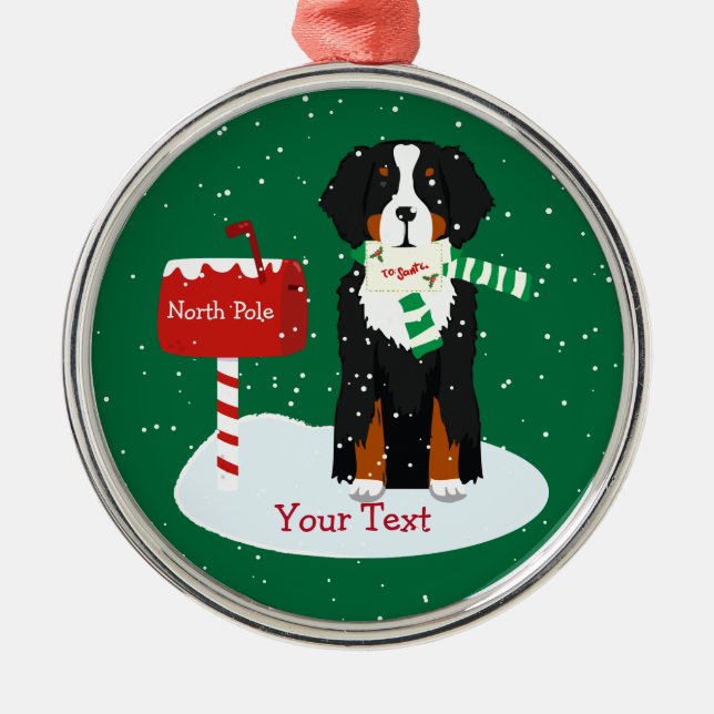Adorno Metálico Navidades personalizados Carta A Santa Ana (Frente)