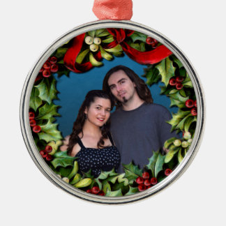 Adorno Metálico Navidades personalizados con foto de Personalizado