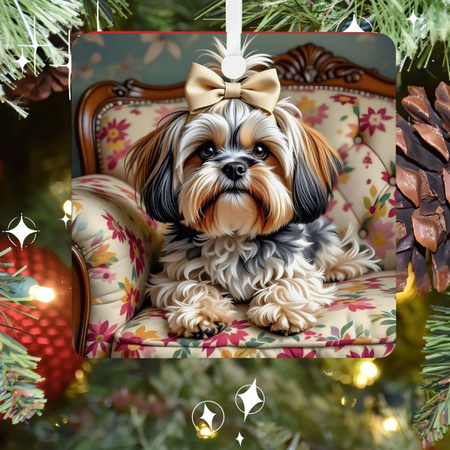 Adorno Metálico Navidades personalizados de Lhaso Apso (Subido por el creador)