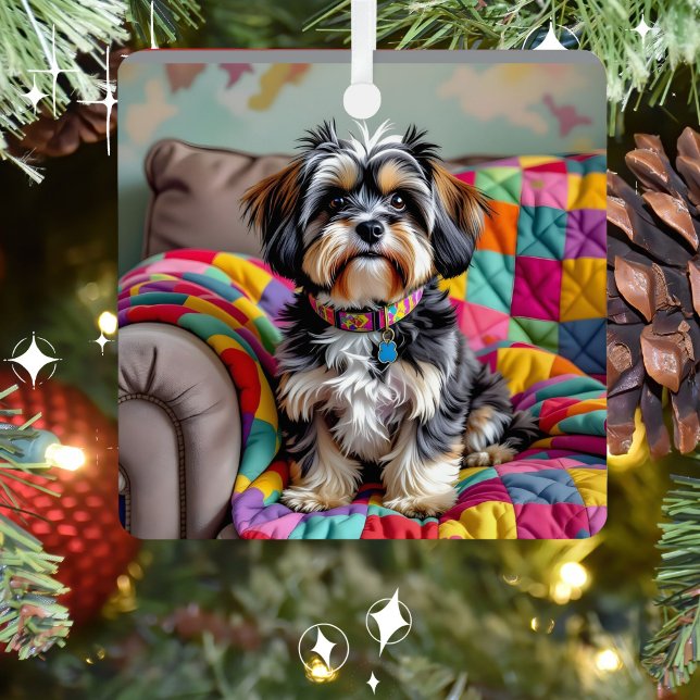 Adorno Metálico Navidades personalizados de Lhaso Apso (Subido por el creador)