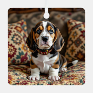 Adorno Metálico Navidades personalizados de perrito perrito perrit