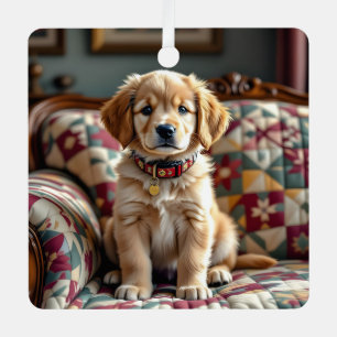 Adorno Metálico Navidades personalizados del perro de la actriz de