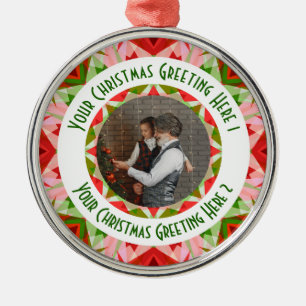 Adorno Metálico Navidades personalizados Estrella Jolly Red Fun Fu