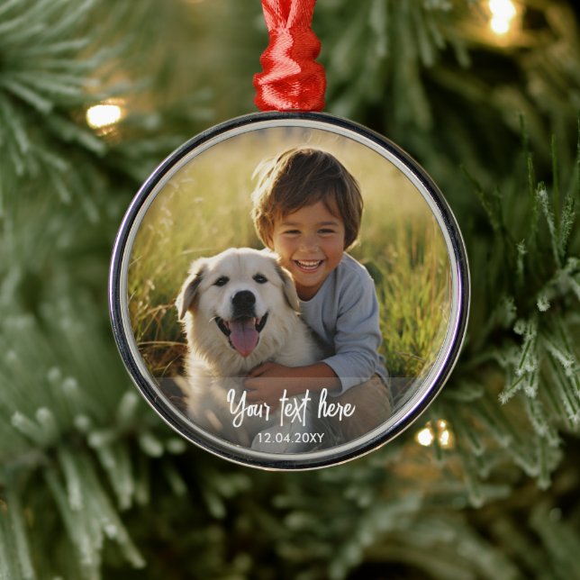 Adorno Metálico Navidades Personalizados modernos foto texto Keeps (Árbol)