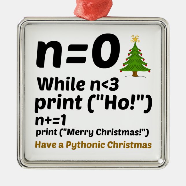 Adorno Metálico Navidades pitónicos (Frente)