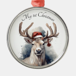 Adorno Metálico Navidades renos, personalizable