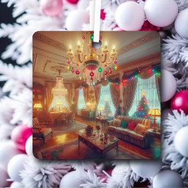 Adorno Metálico Navidades retro kitsch personalizados