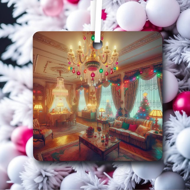 Adorno Metálico Navidades retro kitsch personalizados (Subido por el creador)