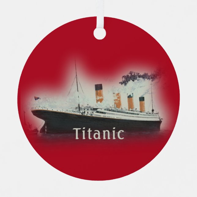 Adorno Metálico Navidades rojos de Titanic (Anverso)
