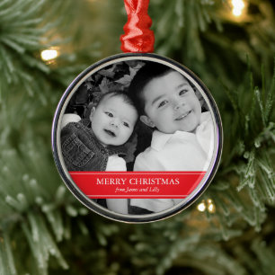 Adorno Metálico Navidades rojos y blancos modernos