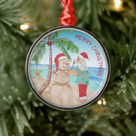 Adorno Metálico Navidades Sandy Snowman de Santa Sede