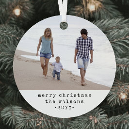 Adorno Metálico Navidades simples de máquinas de escribir Minimali