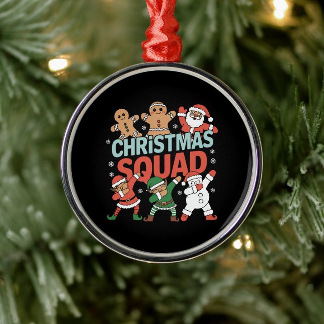 Adorno Metálico Navidades Squad Santa Dabbing Elf (Árbol)