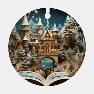 Adorno Metálico Navidades Storybook Castle Pop-Up Wonderland