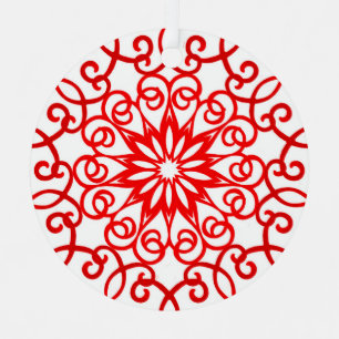 Adorno Metálico Navidades tradicionales decorativos de Bonito roja