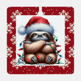 Adorno Metálico Navidades traviesos iluminan Sloth