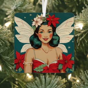 Adorno Metálico Navidades tropicales retro 50 Starlet de Pin-Up