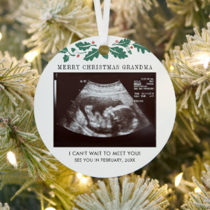 Adorno Metálico Navidades Vacaciones Descubrimiento de Bebé Ultras