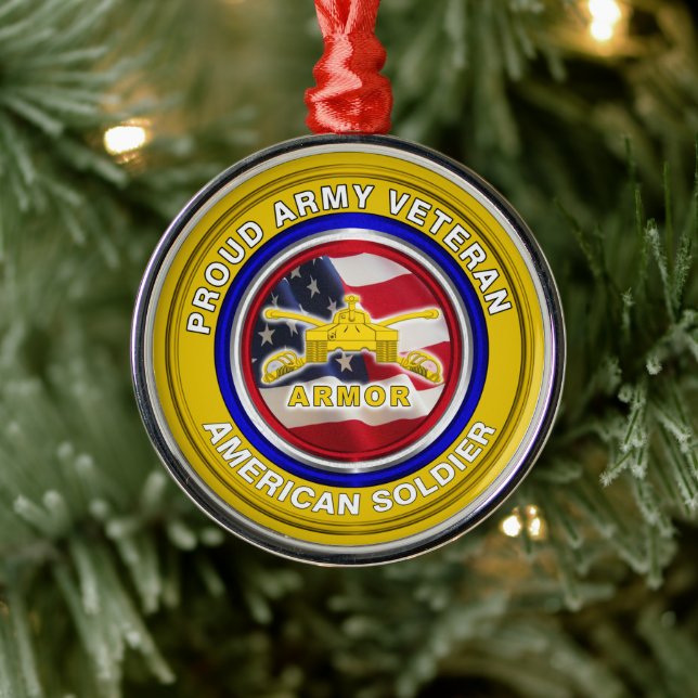 Adorno Metálico Navidades veteranos del ejército (Árbol)