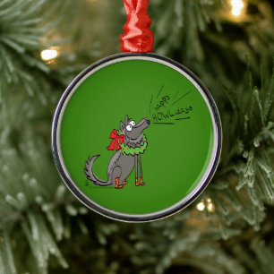Adorno Metálico Navidades Wolf: Divertidos niños burdos