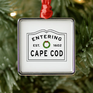 Adorno Metálico Navidades Wreath entrando en Cape Cod