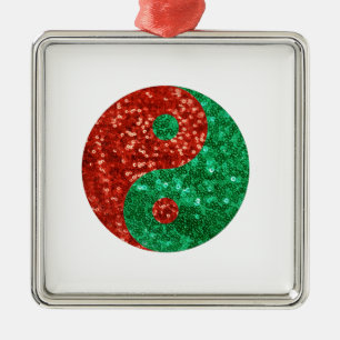 Adorno Metálico navidades yin yang