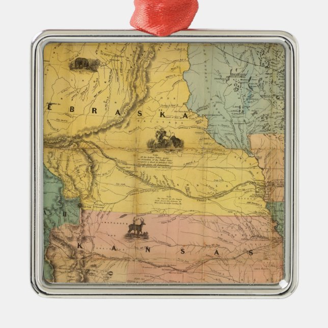 Adorno Metálico Nebraska y Kansas 2 (Frente)