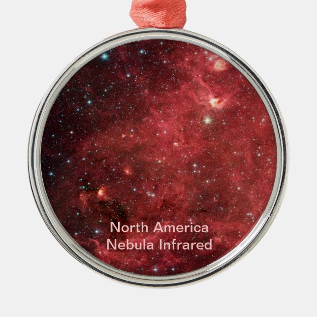 Adorno Metálico Nebula infrarroja de Norteamérica (Frente)