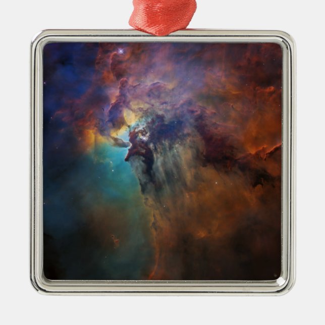 Adorno Metálico Nebulosa laguna (imagen espacial astronómica) (Uni (Frente)