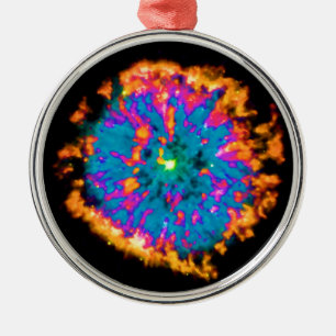 Adorno Metálico Nebulosa planetaria NGC 6751 Pop Art Psicodélico