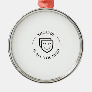 Adorno Metálico Necesidad del teatro