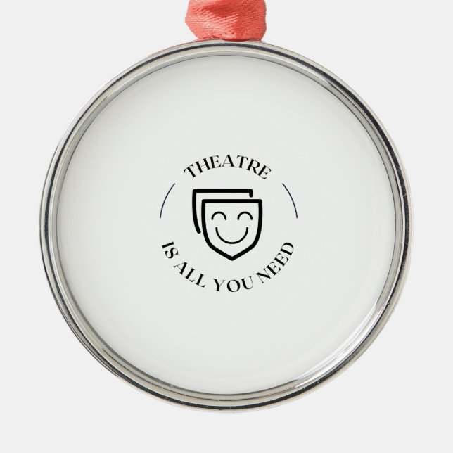 Adorno Metálico Necesidad del teatro (Frente)