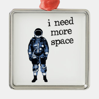 Adorno Metálico Necesito a más astronauta del espacio