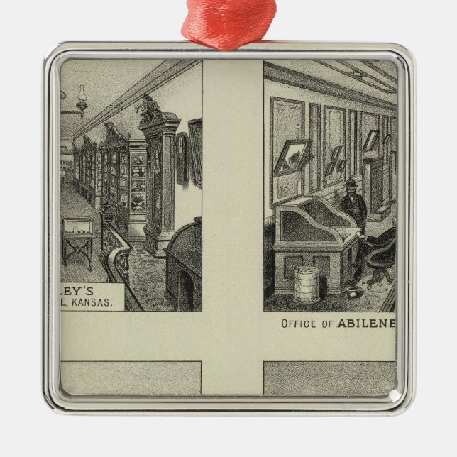 Adorno Metálico Negocios y residencias, Abilene, Kansas (Frente)