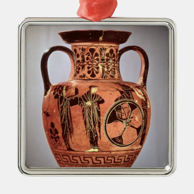 Adorno Metálico Negro-figura griega amphora (Frente)