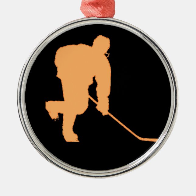 ADORNO METÁLICO NEGRO Y NARANJA (Frente)