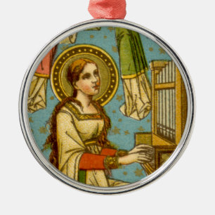 Adorno Metálico NeoGótico Sta. Cecilia de Roma (detalle; BNG 02)