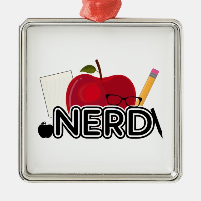 Adorno Metálico Nerd - Logo (Frente)