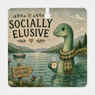 Adorno Metálico Nessie esquiva socialmente criptozoología Loch Nes