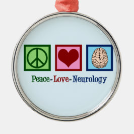 Adorno Metálico Neurología de amor por la paz
