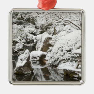 Adorno Metálico Nevada en el jardín japonés de Portland, 2