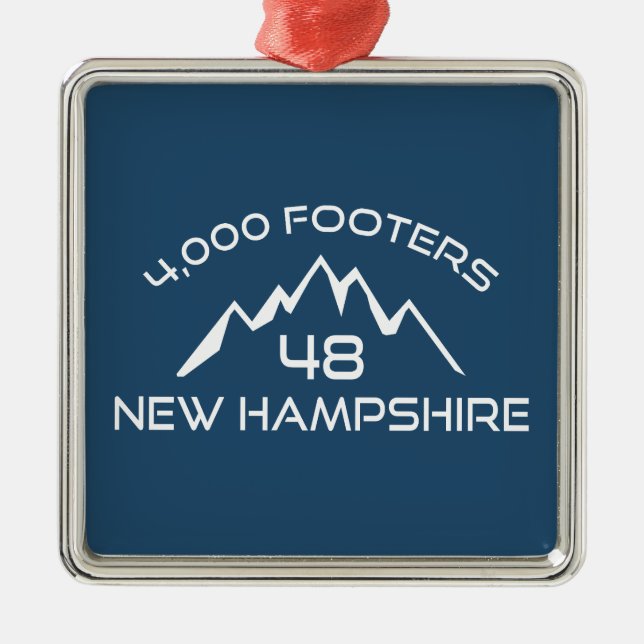Adorno Metálico New Hampshire 4000 Footers Mountain (Frente)