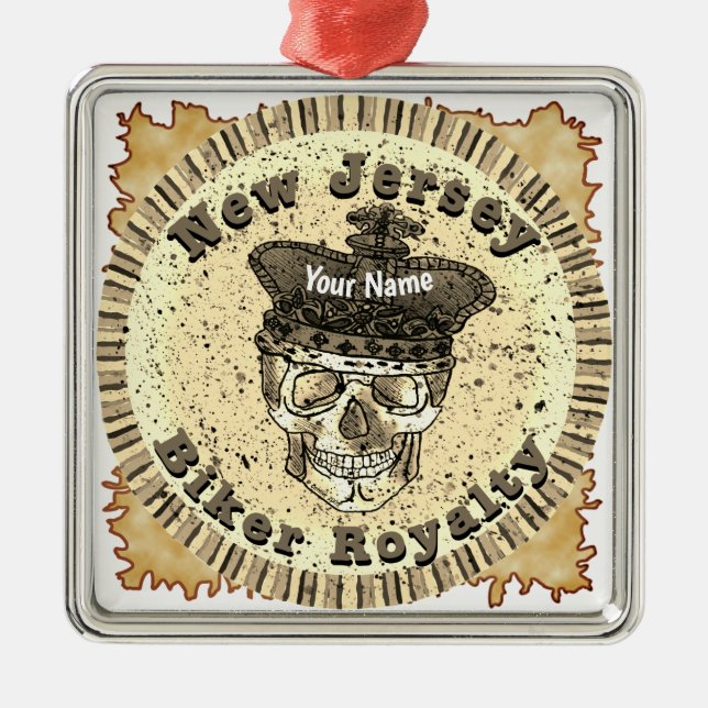 Adorno Metálico New Jersey Biker  (Frente)
